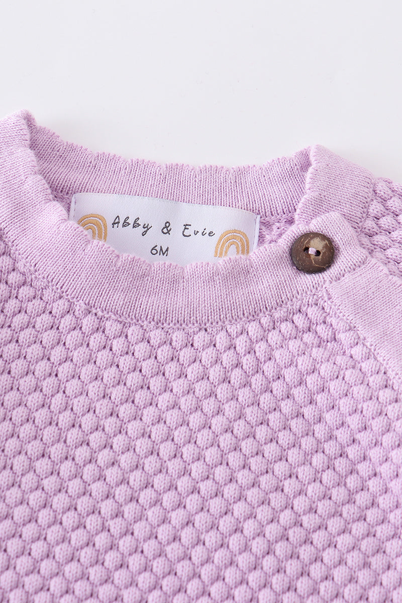 Lilac buttons sweater-baby