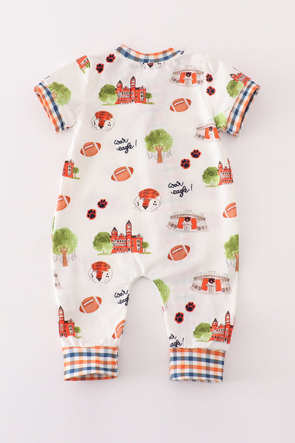 Auburn football tiger boy romper